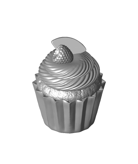 Cupcake with Fruit +MMU Files 3d model