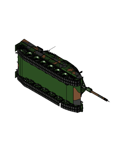 Leopard 2a6 GERMAN 3d model