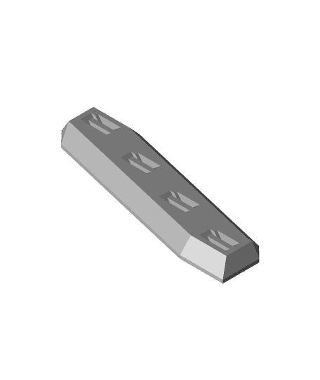 Slanted Cart Stand for GBA Cartridges 3d model