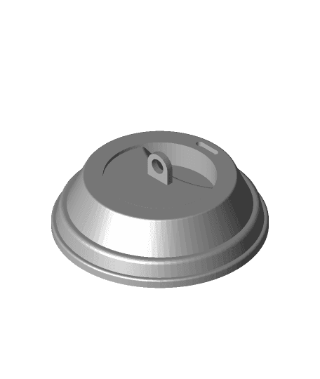 Coffee Cup Christmas Ornament (no hole) 3d model
