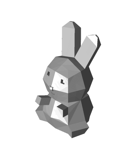 Low Poly Bunny Character 3d model