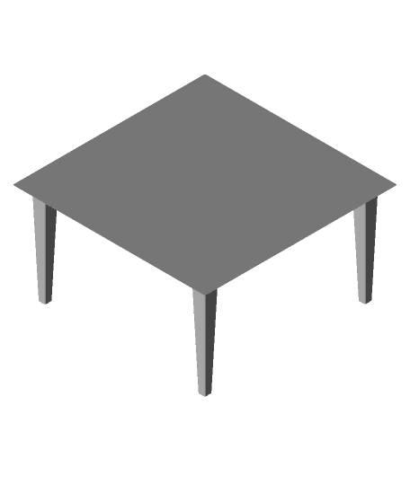 Simple Table.stl 3d model