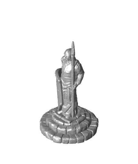 LOTR Statue Twist Lock Topper (Remix) by 3DPrinty full viewable 3d model