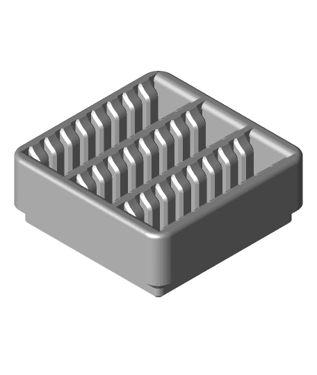 Gridfinity MicroSD holder by d3c0de full viewable 3d model