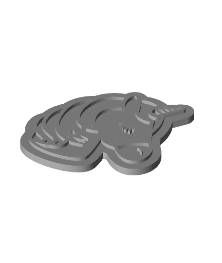 Unicorn bath bomb mold/press V2 by enciumoldovangabriel full viewable 3d model