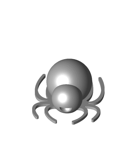 Spider on a Web 3d model