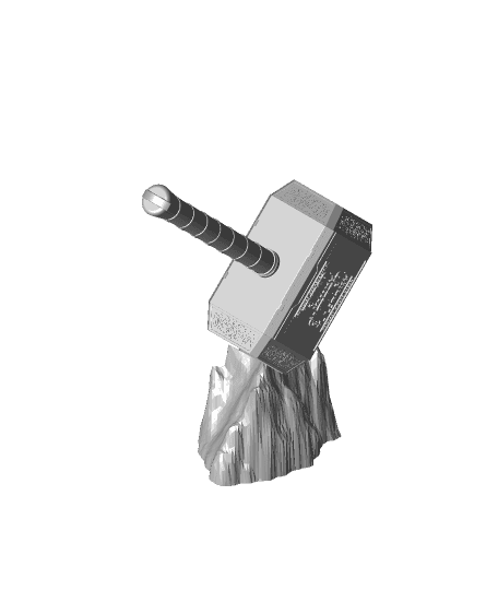 Terrible Mjolnir Complete.stl 3d model