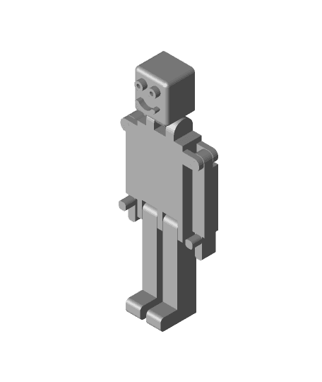 Print In Place Ragdoll Bot Dude 3d model