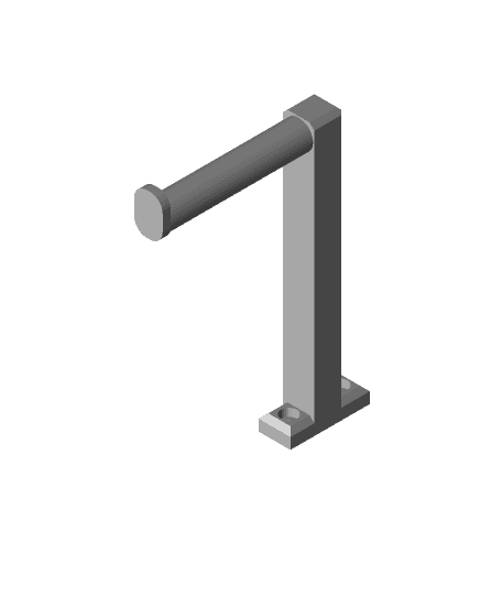 Spool Holder for 2020 Aluminium Extrusion 3d model