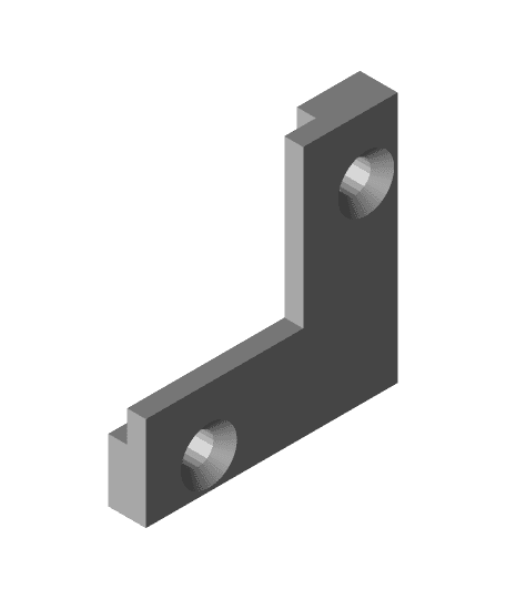 Acrylic Sheet Retainer Rail by jabell2 full viewable 3d model