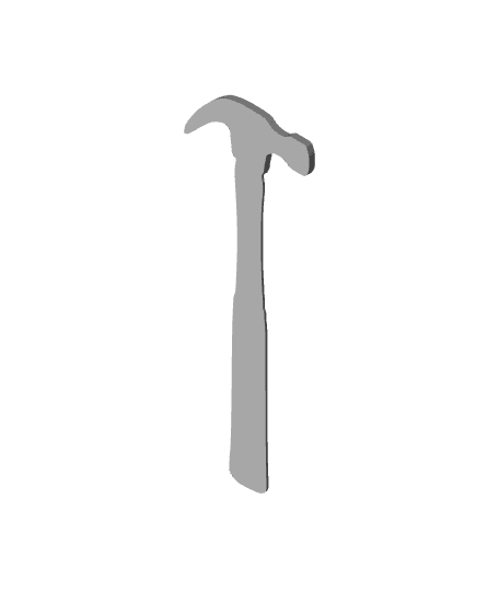Hammer Bookmark by CL3D PRINTING full viewable 3d model