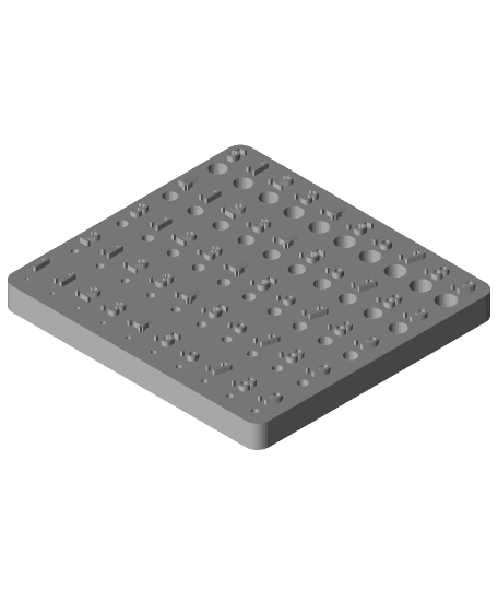 Metric Hole Test v1.stl by Ace G full viewable 3d model