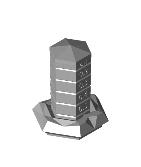 Crystal Clearance Tower & Tolerance Card 3d model