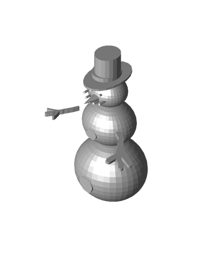 snowman.stl 3d model