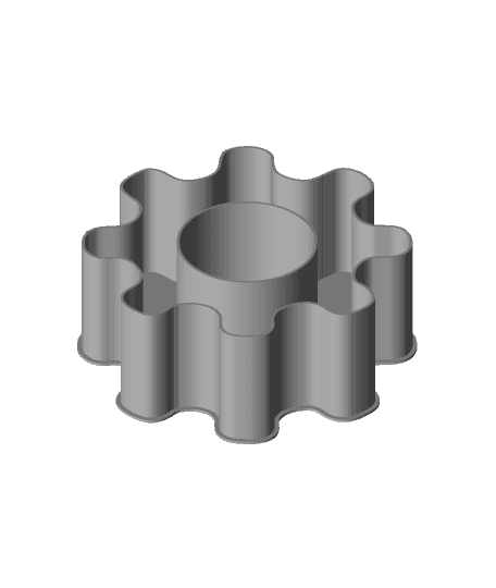 Gear Wheel, nestable box (v1) 3d model