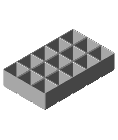 Gridfinity Modified 3x5x45 by yellow.bad.boy full viewable 3d model