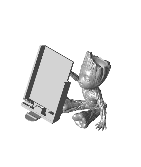 Groot_Pixel Stand Final 2.3mf 3d model
