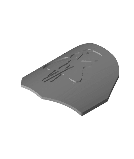 Mandolorian shoulder pad by edmorrissette full viewable 3d model