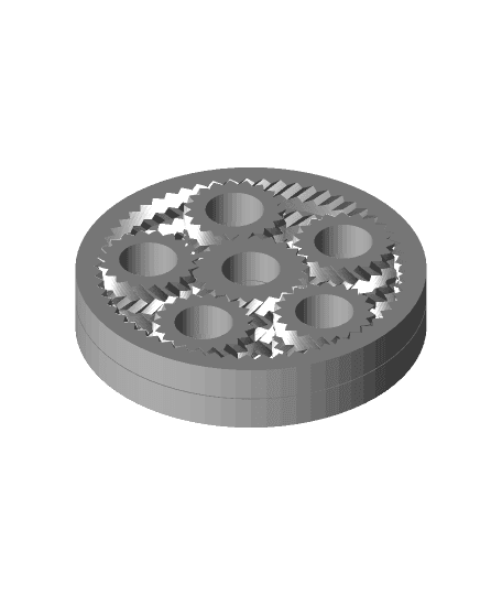Compound Planetary Gears 1:3915 3d model
