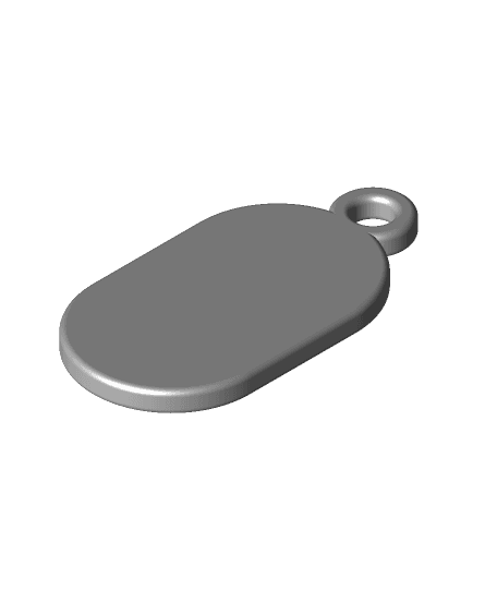 Blank Key Fob by Kwgragsie full viewable 3d model