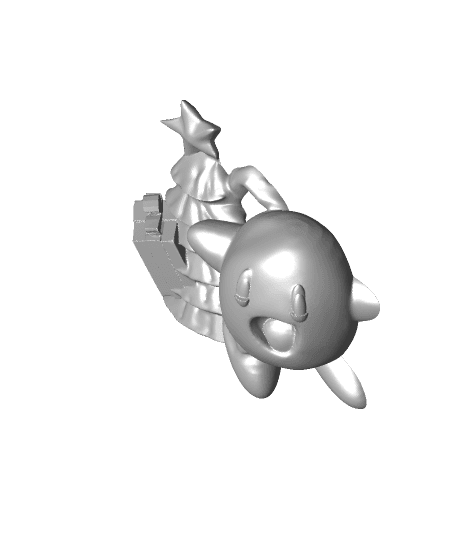 kirby christmas ornament no hat 3d model