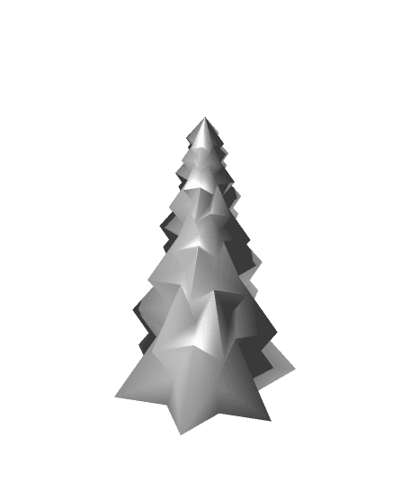Christmas Tree Tea Light - Tall Version 3d model