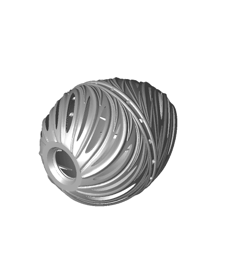 Twisty2 Egg Container by ChaosCoreTech full viewable 3d model