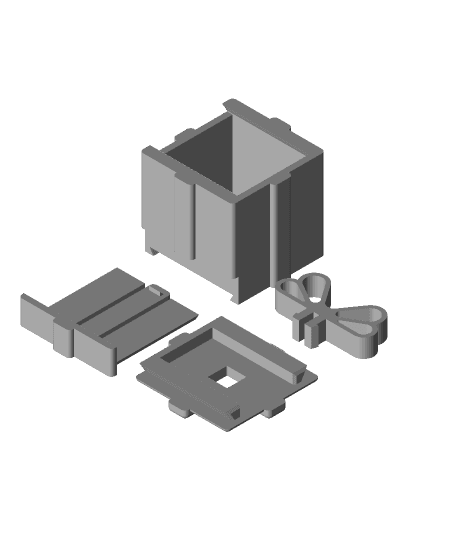 Gift box mobile stand (3D printing stl file).stl 3d model