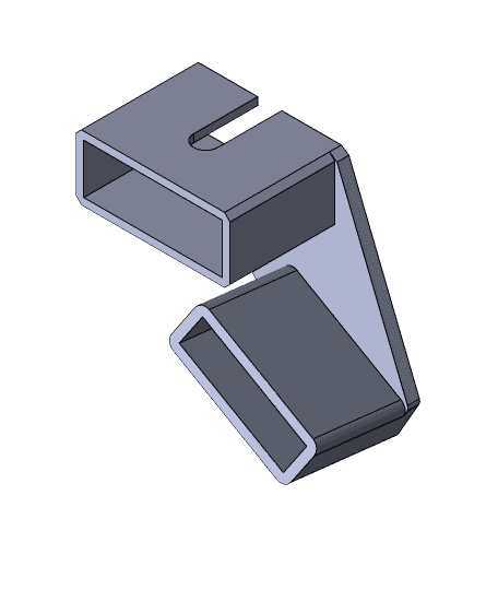 Photon Zero drip hook - double angled 3d model