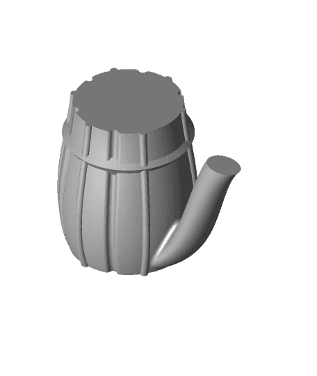 Water pitcher 8oz. 3d model