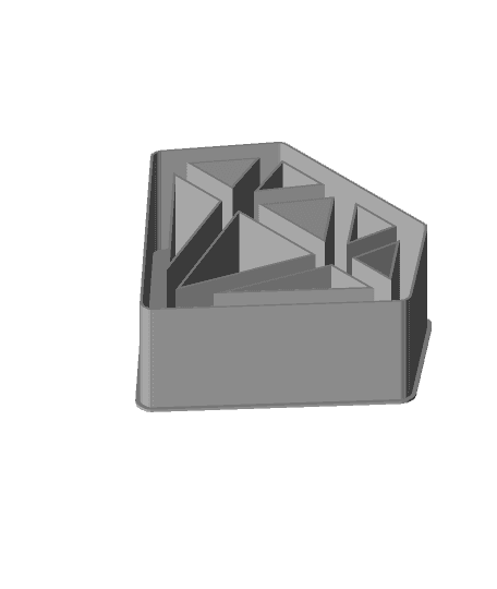 Diamond, nestable box (v1) 3d model
