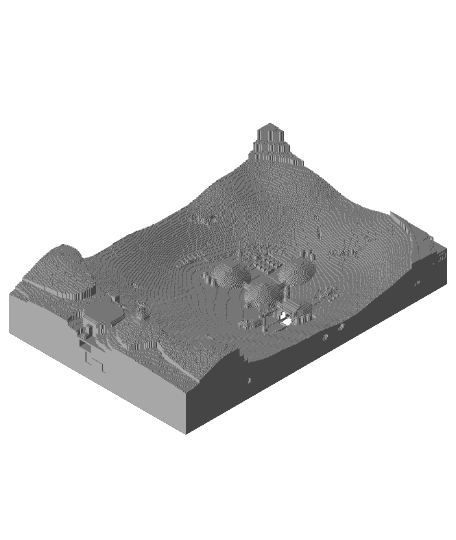 Minecraft Lunar Crater 3d model