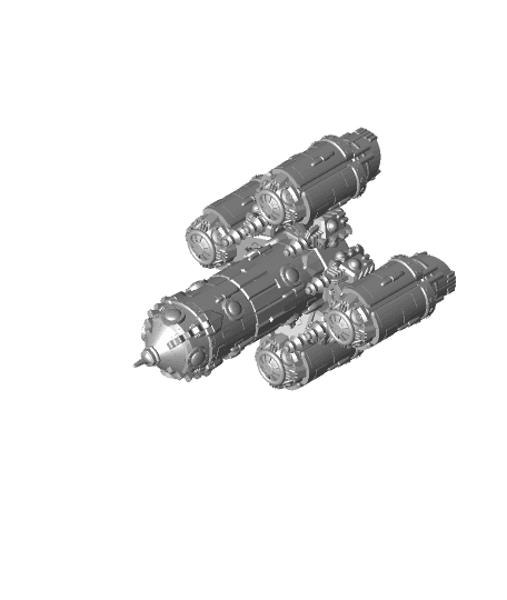 PrintABlok Rocket Spaceship Construction Toy 3d model