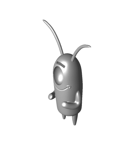 Valentine plankton 3d model