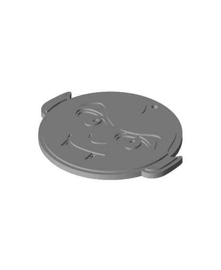 Remix of Monster Coasters - Drac into Keychain 3d model
