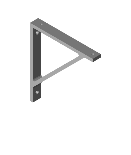 Basic Shelf Bracket 3d model