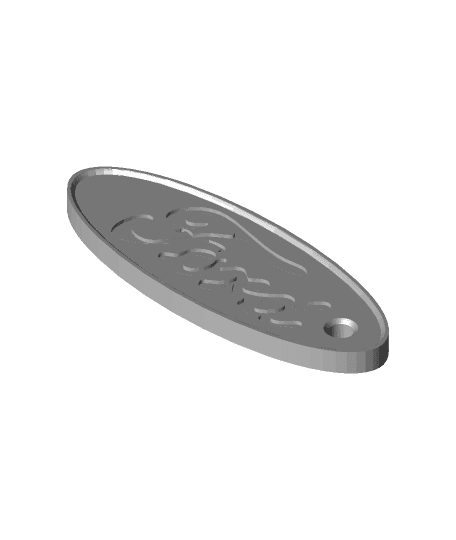 Ford key ring by Oddity3d full viewable 3d model