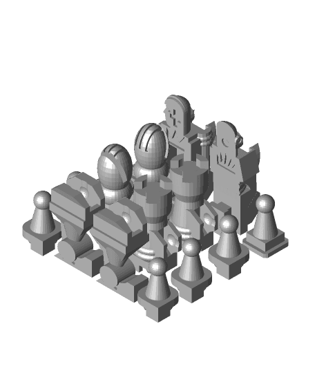Chessbot Hero (Formerly Action Chess V3) 3d model