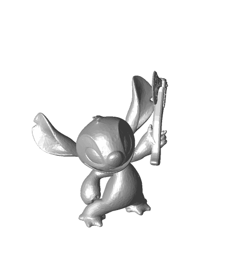 Stitch with a axe  by Scoobypez full viewable 3d model