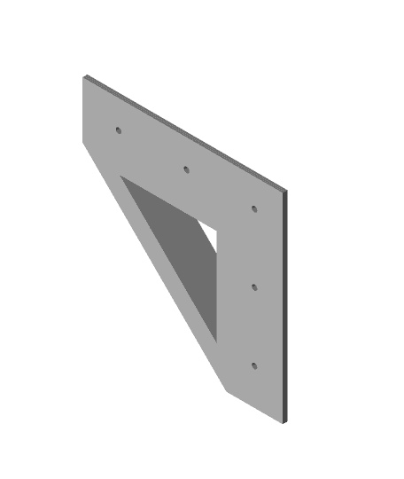 Robust corner brace for simple frame 3d model