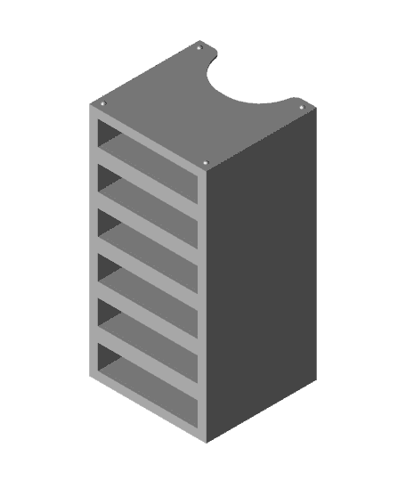 Distress Oxide Ink Pad Holder Bookcase 3d model