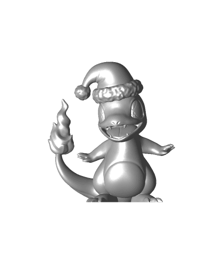 Charmander Xmas - Pokemon - Fan Art 3d model
