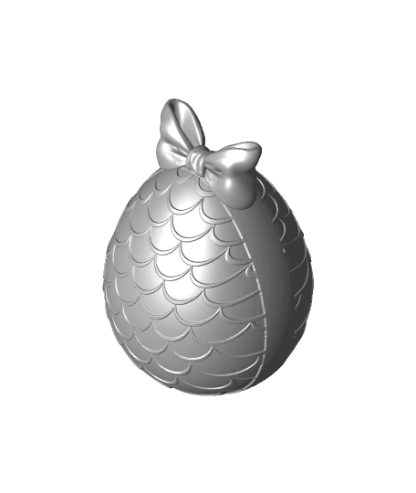 Mermaid Egg Container 3d model