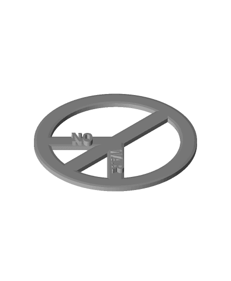 peace sign - no war  3d model