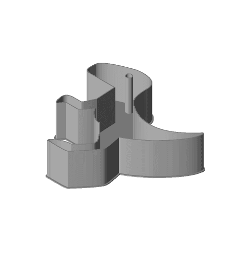 Dinosaur Icon 0045, nestable box (v2) 3d model