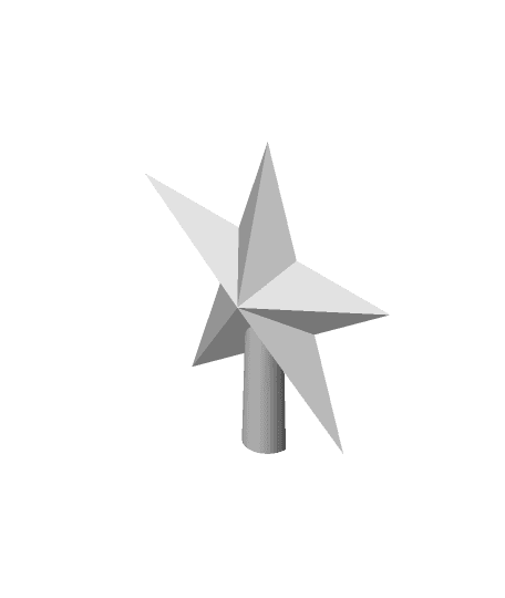 TreeTopperStar.stl 3d model