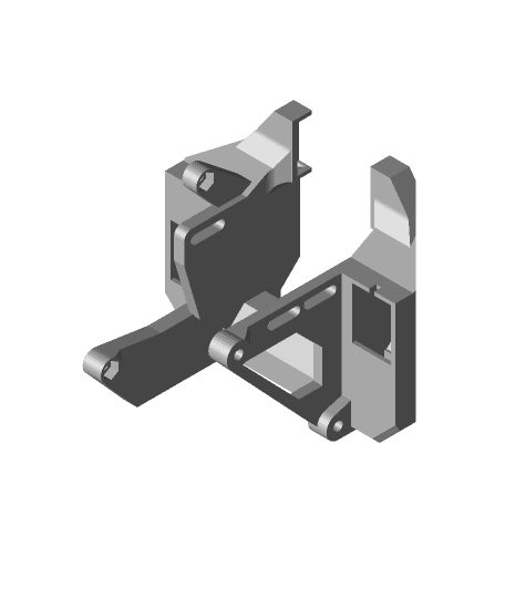 Nimble and Sidewinder V2 mounts for the Creality type print heads by Zesty.Tech full viewable 3d model