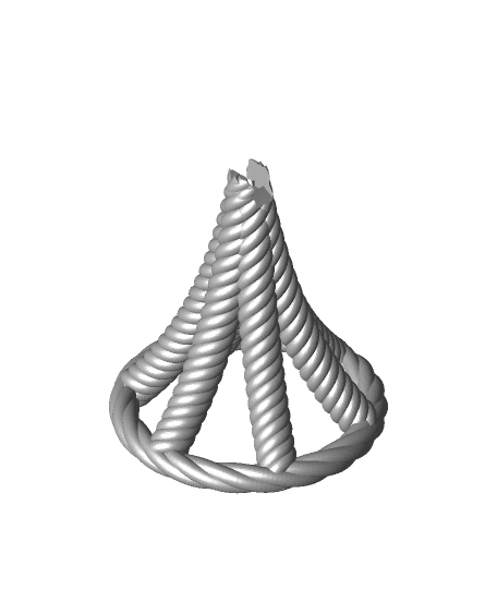 Rope Weave Xmas Decoration (easy no support print) 3d model