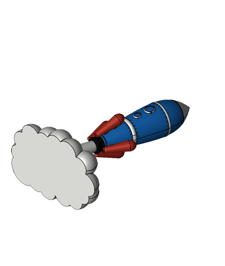 rocket ship - Printer Giveaway  3d model