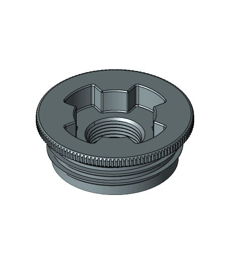 2 IN. BUTTRESS THREAD BARREL BUNG, WITH GASKET, WITH 0.75 IN. NPT 3d model
